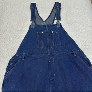 Vintage Discontinued Ragtop Blue Denim Overalls Size 24